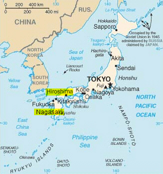 Japan Map 1945